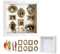 DIY Mini Museum Silhouette Box, Celebrate Your Unique Memories in Style, Mini Museum Frames, A Meaningful Gift for Special Day & Anniversaries (#B,no lights)