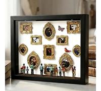 DIY Mini Museum Silhouette Box, Celebrate Your Unique Memories in Style, Shadow Box Frame Kit, Personalized Photo Family Memory Display Case Frame Silhouette Box, Unique Memory Decor (#04)