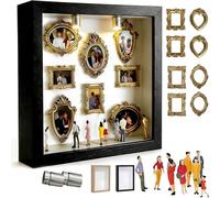 DIY Mini Museum Silhouette Box - Custom 3D Photo Frame Gift for Couples | Personalized Memory Shadow Box | Anniversary, Valentine’s Gift for Her/Him | Unique Home Decor (#B)