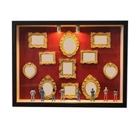 DIY Mini Museum Silhouette Box DIY Mini Museum Silhouette Box, Family Memory Photo Display Case Frame With Light, Frames & Figurines(D)
