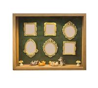 DIY Mini Museum Silhouette Box Family and Cat Photo Frame, DIY Mini Museum Silhouette Box with Light(D)