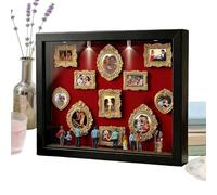 DIY Mini Museum Silhouette Box Kit, LED Shadow Box Frame Kit , Mini Photo Frames with Miniature Dolls & Wooden Frame (With Lights), For Wall Decor, A Gift to Cherish Love