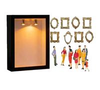 DIY Mini Museum Silhouette Box, Mini Inspired Concept, 1 Set, Memory Display Kit, Museum of Us, Silhouette Box Style Presentation, Ideal for Birthday Wedding Valentines