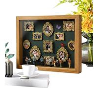 DIY Mini Museum Silhouette Box with Light, Mini Museum Picture Frame, MiniMuseum Of Us Shadow Boxs, Personalised Miniature Museums Shadow Box Display Case with Figures, Memory Display Case