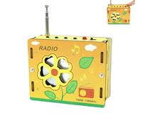 DIY Mini Radio Educational Toy Kit,Science STEM Wooden 3D Puzzle Build FM Radio Electronic Circuits Set,Educational DIY R-adio Building Set,Build Your Own R-adio Electronic Circuits S-et Xmas Gifts