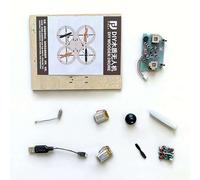 DIY Mini Wooden Drone RC Quadcopter Building Kits, Remote Control Mini Quadcopters, DIY Assembly Drones with 4-Axis Flight for Kids or Beginner