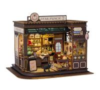 DIY Miniature Cake Café Dollhouse Kit - Magical Coffee Shop & Apothecary Diorama - Detailed Craft for Adults