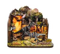 DIY Miniature Dinosaur 3D Puzzle Kit - Prehistoric World Diorama for Adults (Dinosaur Apocalypse)