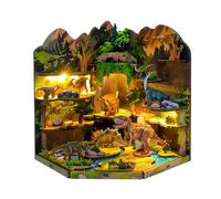 DIY Miniature Dinosaur 3D Puzzle Kit - Prehistoric World Diorama for Adults (Dinosaur Secret Realm)