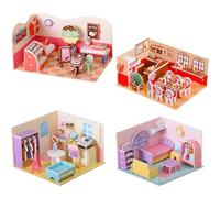 Diy Miniature Dollhouse Kit, 3d Dollhouse Jigsaw Puzzle Diy Dollhouse Kit with Furniture Build Your Own House with Building Accessories