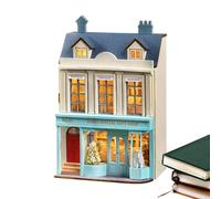 DIY Miniature House Kit - DIY Miniature House Kit, Mini Houses Making Kits, 8.5x6.2x9.8cm Closed Format, Intricate 3D Doll Houses Model, Durrable Natural Wood Material, For Family & Friends