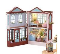 DIY Miniature House Kit - DIY Miniature House Kit, Mini Houses Making Kits, 8.5x6.2x9.8cm Closed Format, Intricate 3D Doll Houses Model, Durrable Natural Wood Material, For Family & Friends