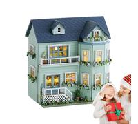 DIY Miniature House Kit - DIY Miniature House Kit, Mini Houses Making Kits, 8.5x6.2x9.8cm Closed Format, Intricate 3D Doll Houses Model, Durrable Natural Wood Material, For Family & Friends