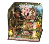 Diy Miniature House Kit, Forest Mini House Building Kit With Led Lights for Adults And Teens, Creative Crafts Diy Gifts for Family And Friends