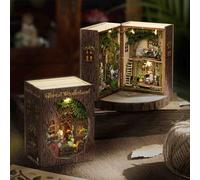 DIY Miniature House Kit, Mini Dollhouse Kit for Adults to Build, Tiny House Wooden Building Kits for Girls and Women (Forest Wonderland)