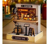 DIY Miniature House Kit, Mini House Kit for Beginners, Model Building Craft Diorama Kit, DIY Dollhouse Kit for Adults to Build, Creative Craft Kit for Adults, Unique Gift for Family & Friends (A)