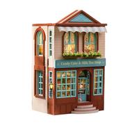 DIY Miniature House Kit - Wooden Mini Kits, LED Light Furniture Craft Kitt, Handmade Openable Model | DIY Mini Cabin House For Decoration, Gift, Family Fun