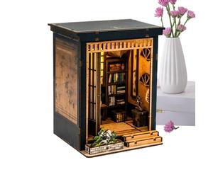 DIY Miniature House Kits - Immersive Craft Experience, Japanese Style Wooden Table Decor | Miniature Book House Set for Teens, Handbook Lovers