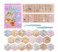 DIY Miniature Scene Stickers Books: 45 Set Creative 3D Sticker Book for Adults Kids Teens Crafts Kits Building Your Own Reusable Stickers Birthday Gifts for Women Girls Cartoon Home Activities