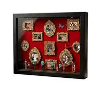 DIY MiniMuseum Shadow Box: Personalized Keepsake Kit with 10 Mini Frames & 8 Figures - 3D Object Frame for Family Memories, Craft Kit & Wooden Gift Ideas