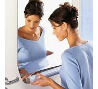 DIY Mirror Tile Wall Sticker Rectangle for Bathroom Decor Acrylic Material with Strong Suitable for Walls Doors and Cabinets (40 * 100CM)