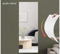 DIY Mirror Wall Decal - Flexible PET Mirror Sticker, 40 cm x 122 cm, Shatter-Resistant & Moisture-Proof for Living Room, Bathroom, Bedroom, and Corridor Decor