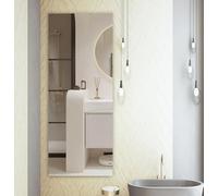 DIY Mirror Wall Sticker PET Based for Living Room Bathroom Bedroom Decor Reflective Customizable Shape for Decorative Space Optimization