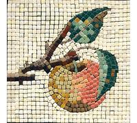 DIY Mosaic Art Kit 5.9'' Square, 15x15cm, Apple