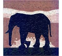 DIY Mosaic Art Kit Square 7inch 20cm Elephant