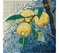DIY Mosaic Art Kit Square 7inch 20cm Lemon