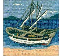 DIY Mosaic Art Kit Square 7inch 20cm Small Boat