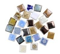 DIY Mosaic Kit 100g Ceramic Mosaic Tiles Multi Color Piece DIY Making Stones for Craft Hobby Arts Home Wall Decoration(24)