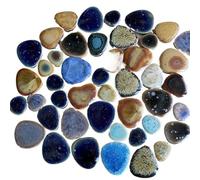 DIY Mosaic Kit 100g Ceramic Mosaic Tiles Multi Color Piece DIY Making Stones for Craft Hobby Arts Home Wall Decoration(22)