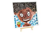 DIY Mosaic Kit Handmade Three-Dimensional Decorative Painting, Mosaic Creative Ornaments Educational Materials Pack(Style AI)