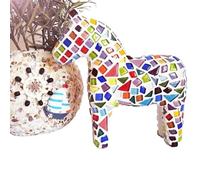 DIY Mosaic Kit Mosaic Ceramic Art Material Package Creative Pony Modeling Handicrafts Tiles Room Decoration(Free Stone Horse C)