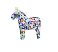 DIY Mosaic Kit Mosaic Ceramic Art Material Package Creative Pony Modeling Handicrafts Tiles Room Decoration(1cm Mosaic Pony A)