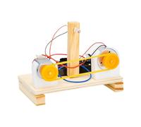 DIY Motor Generator Science Experiment Kit, Wood Mechanical Building Toys, Educational Model for Kids Learning Simple Machines
