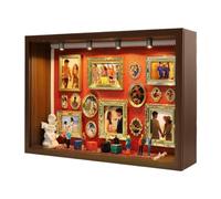 DIY Museum Of Us Kit - Romantic Miniature Display Box System | 3D Silhouette Figurine Memory Frame Set, Personalized Couple Keepsake Creation Solution For Wedding Graduation Birthday Ce