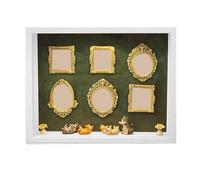 DIY Museum Silhouette Box Family and Cat Photo Frame, DIY Mini Museum Silhouette Box with Light(E)