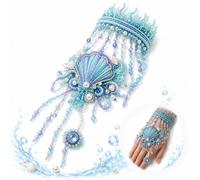 DIY Ocean Beaded Bracelet Kit，3D Ocean Animal Hand Chain Jewelry (I 1PC)