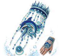 DIY Ocean Beaded Bracelet Kit，3D Ocean Animal Hand Chain Jewelry (J 1PC)