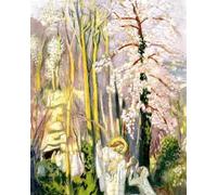 DIY Oil Painting for Adults Beginner Easter Morning with Large Trees Painting by Number Drawing On Canvas Art Decor