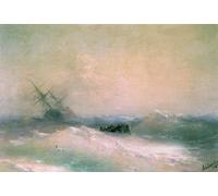 DIY Oil Painting for Adults Kids Storm at Sea Painting by Number Drawing On Canvas Art Decor Ivan Aivazovsky