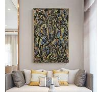 DIY Oil Painting Paint by Numbers Kit for Adults Jackson Pollock《Gothic》 Beginner Drawing with Brushes Christmas Decor Decorations Gifts
