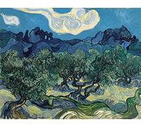 DIY Oil Painting Paint by Numbers Kit for Adults Olive Trees by Vincent Van Gogh Beginner Drawing with Brushes Christmas Decor Decorations Gifts