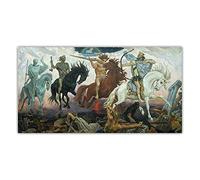 DIY Oil Painting Paint by Numbers Kit for Adults Viktor Vasnetsov《Four Horsemen of The Apocalypse》 Beginner Drawing with Brushes Christmas Decor Decorations Gifts