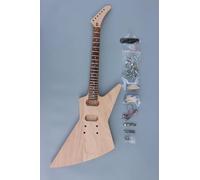 DIY on own electric Guitar Kits V shaped Mahogany body rosewood fretboard 22fret HH pickups,TZ-45