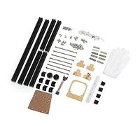 DIY Open Frame Aluminum Alloy ATX Computer Case, PC Test Platform for Overclocking, Lightweight Nude Building Blocks Frame with Acrylic Accessories, Compatible with ATX Mainboard a