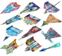 DIY Origami Kit, 36 Sheets Double Sided Origami Paper Set Folding Paper Planes Book with Instruction Book Kids Papers Craft 3D Planes Shaped Origamis DIY Art and Craft Projects Gift for Beginners Kids