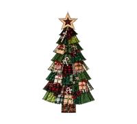DIY Oversized Patchwork Christmas Tree Door Hanging Kit, 3D Fabric | with Holiday Designs, Sew Quilt Art for Adults, Handmade Tabletop or Wall Decor, Festive Decor for Craft